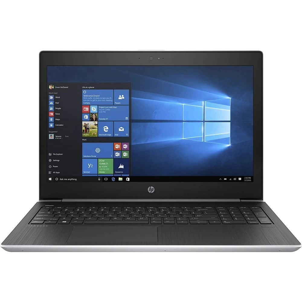 HP Probook 450 G5 15-Inch i5 8th Gen 8GB 512GB SSD Win 10 Pro Silver (Renewed)