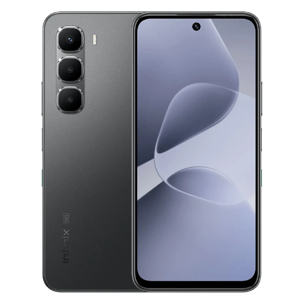 Infinix Hot 60 5G Smartphone, 256GB Storage, 8GB+8GB RAM, 6.7-Inch HD+ Display, 50MP Camera, 5200mAh Battery, Dual SIM, Sleek Black