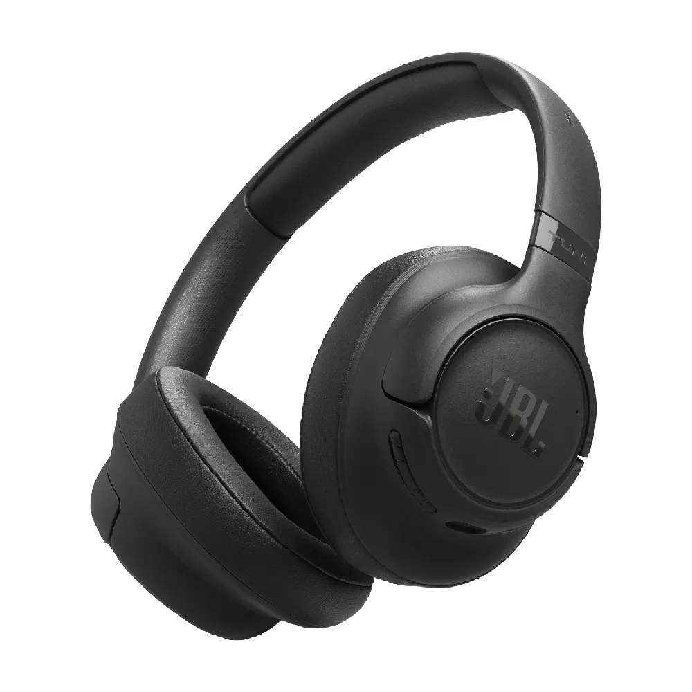 JBL Tune 730BT Wireless Over-Ear Headphones, JBL Pure Bass Sound, Bluetooth 6.0, Up to 76 Hours Battery Life, Dual Microphones, Multi-Point Connection, Foldable Design - Black