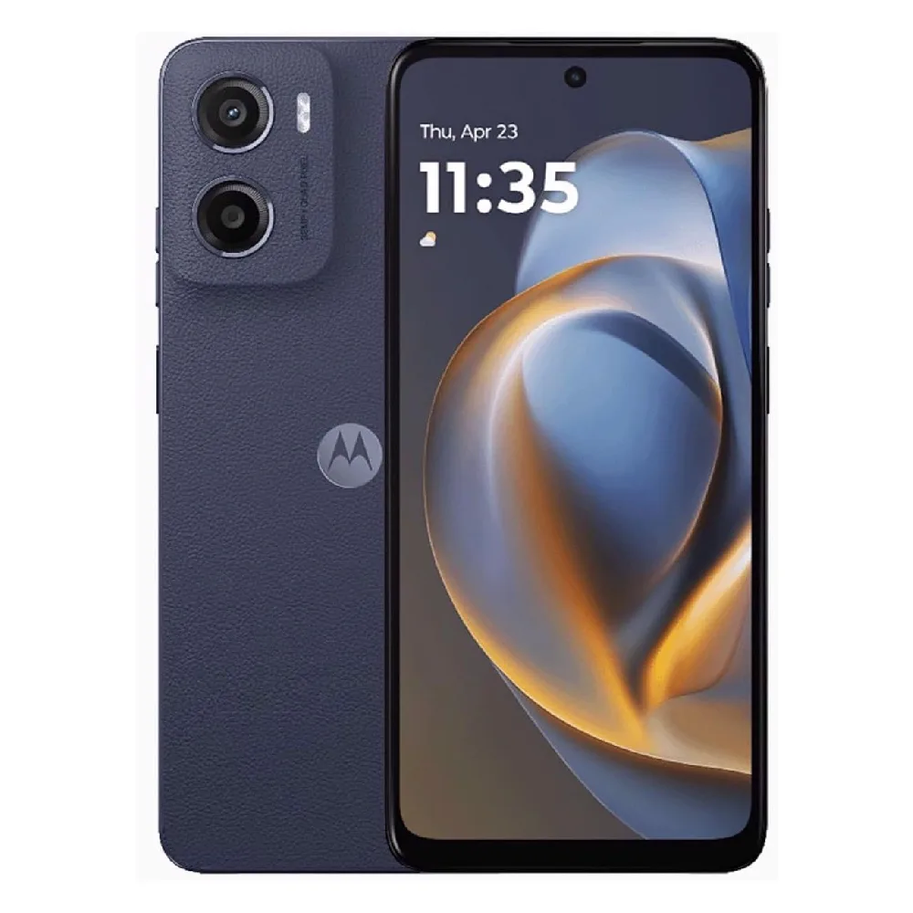 Motorola E15 4G Smartphone, 64GB Storage, 2GB RAM, 6.67-Inch HD+ 90Hz Display, 32MP Camera, 5200mAh Battery, Dual Nano SIM- Denim Blue