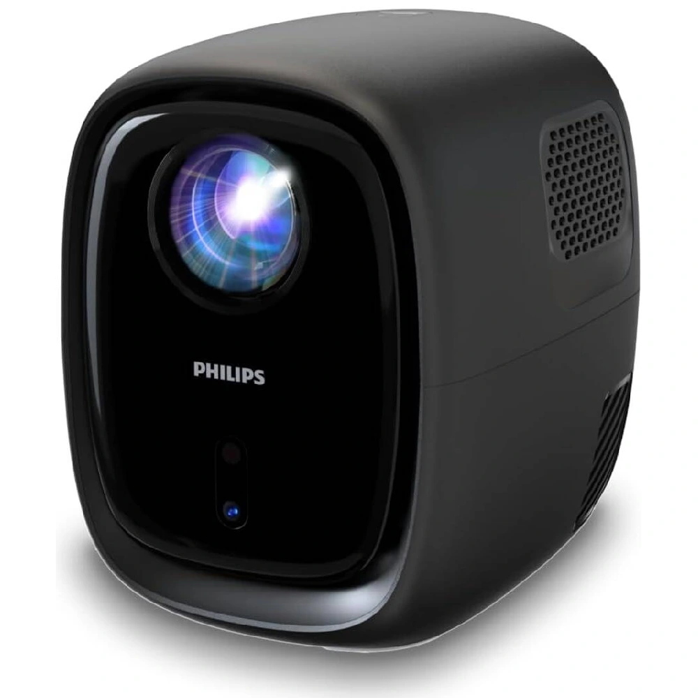 Philips NeoPix Home Projector - 720p HD, 70 Inch Projection, Smart OS with Apps, Auto Keystone, LED Light Source, 1 Year Warranty, Black, NPX130