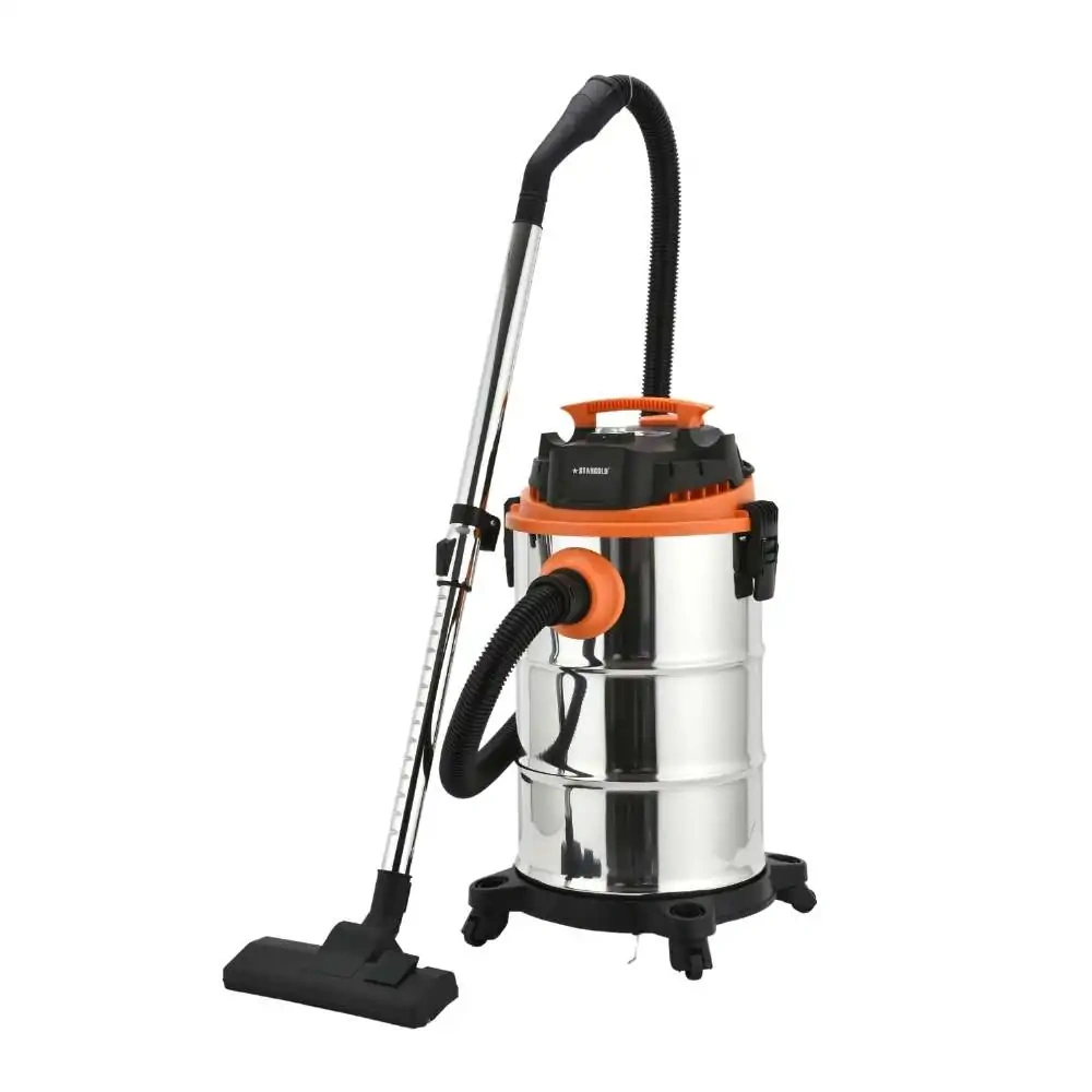 Stargold Wet & Dry Vacuum Cleaner, 1400W Copper Motor, 30L Stainless Steel Tank, Blowing Function, 3-in-1 Cleaning System, Hose Storage, Universal Wheels - SG-VC1412