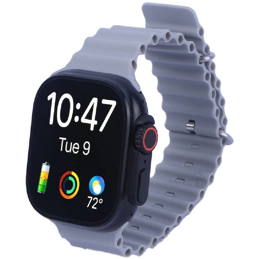 Teket T8000 Ultra 3 Smart Watch - 2.2 Inch Display, Wireless Charging, Fitness Tracker, Heart Rate Monitor, Assorted