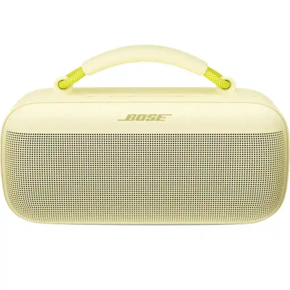 Bose SoundLink Max Portable Bluetooth Speaker with Deep Bass, IP67 Waterproof & Dustproof Design, Up to 20 Hours Battery Life, USB-C Charging & 3.5mm AUX Input, Citrus Yellow - 883848-0400