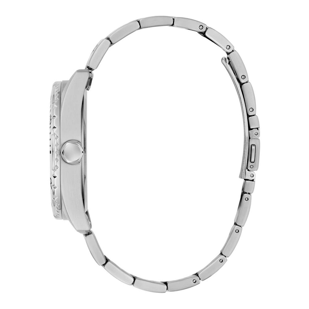 Guess Mens Multifunction Green Dial Watch with 43mm Silver-Tone Stainless Steel Case and Bracelet, Quartz Movement and 50M Water Resistance - GW1061G1 - Image 3