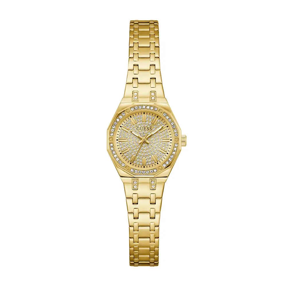 Guess Pixie Womens Champagne Dial Watch with 25mm Gold-Tone Stainless Steel Case and Bracelet, Quartz Movement - GW0931L2 - Image 3