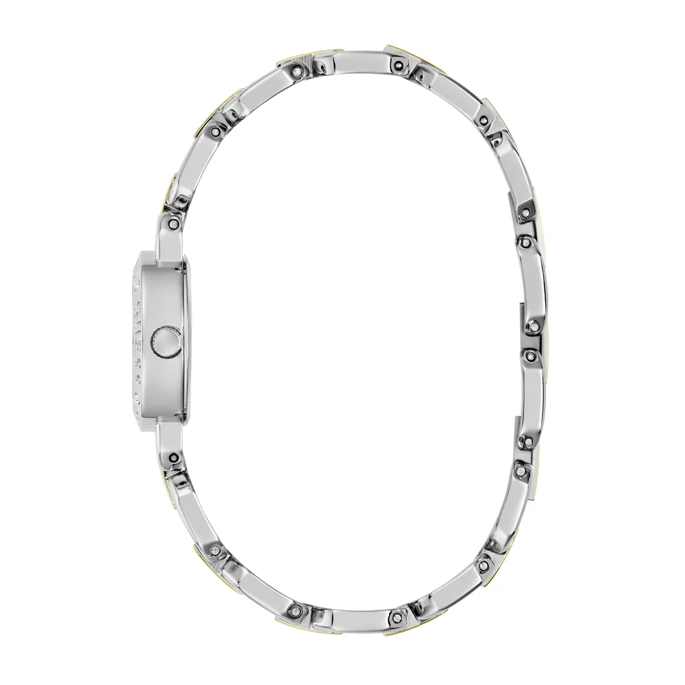 Guess Siren Womens Silver-Tone Dial Watch with 23mm Two-Tone Stainless Steel Case and Bracelet, Quartz Movement and 30M Water Resistance - GW1019L3 - Image 5