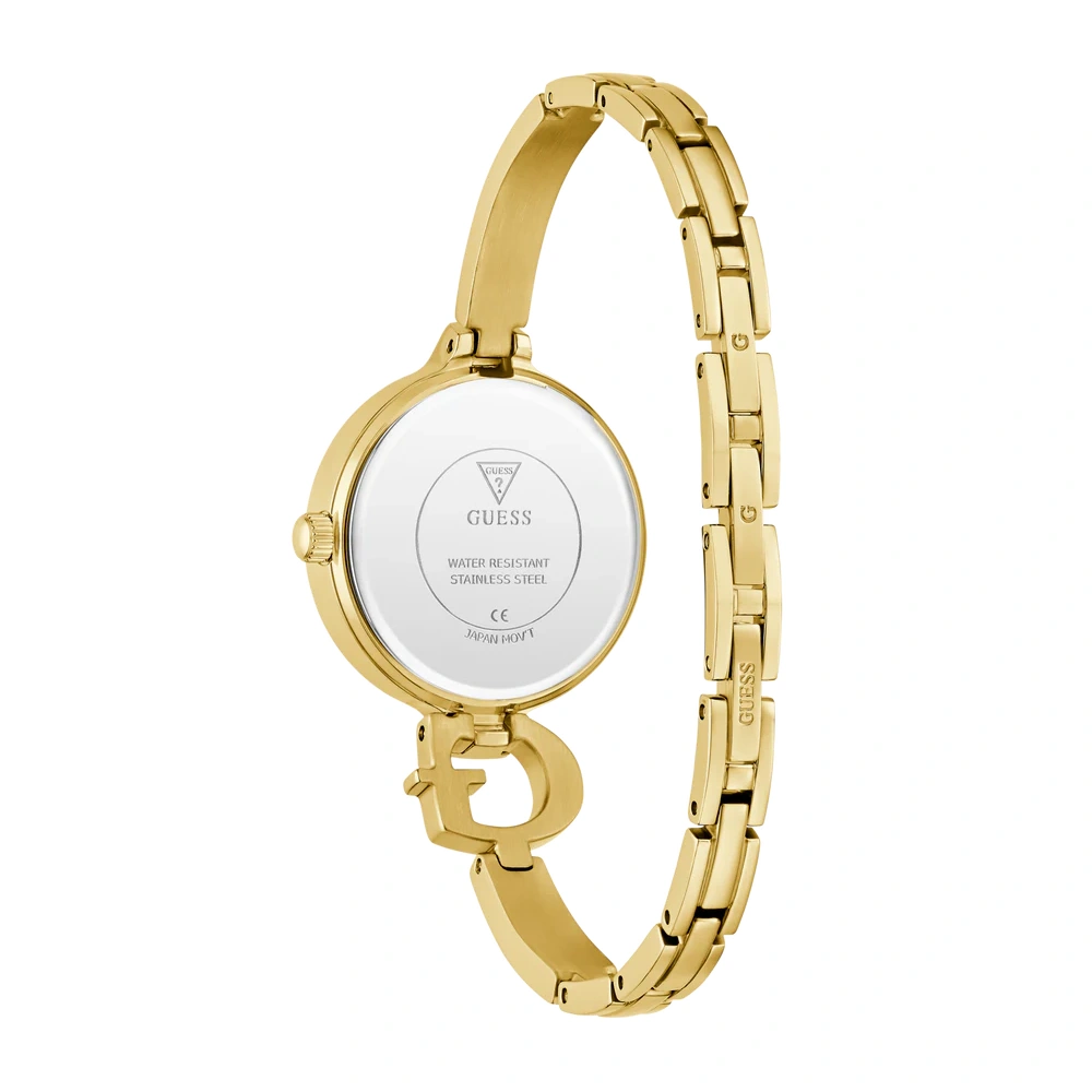 Guess Womens Champagne Dial Watch with 28mm Gold-Tone Stainless Steel Case and Bracelet, Quartz Movement and 30M Water Resistance - GW0929L2 - Image 4