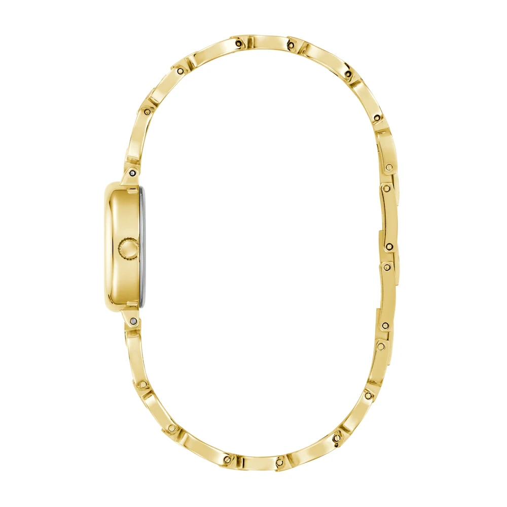 Guess Womens White Dial Watch with 21mm Gold-Tone Oval Stainless Steel Case and Bracelet, Quartz Movement - GW0982L4 - Image 5