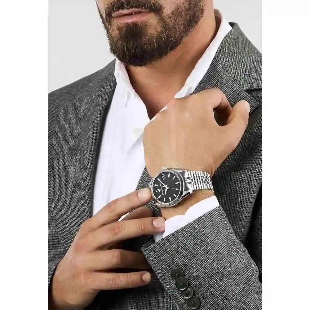 Maserati Attrazione Mens Analog Watch with Black Dial, 43mm Stainless Steel Case and Bracelet, Sapphire Crystal and 50M Water Resistance - R8853151026 - Image 6