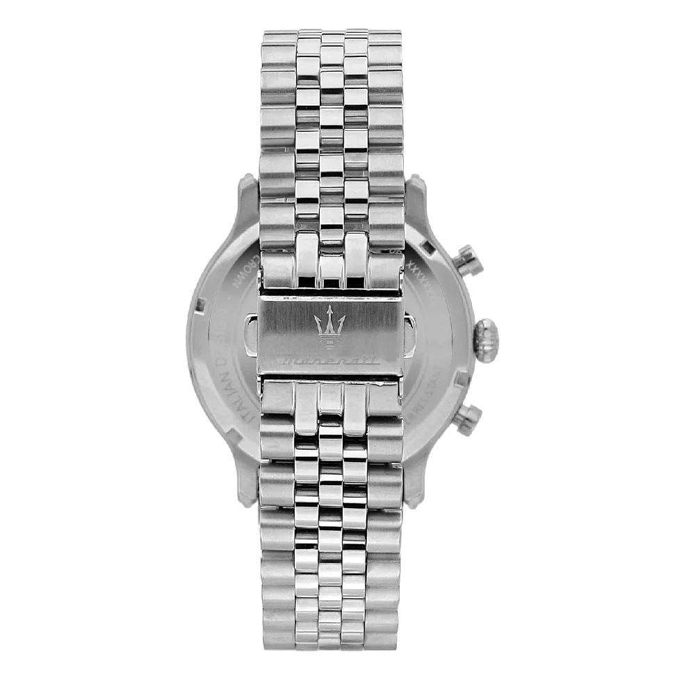 Maserati Epoca Mens Chronograph Watch with Black Dial, 42mm Stainless Steel Case and Bracelet, Quartz Movement and 100M Water Resistance - R8873618017 - Image 3