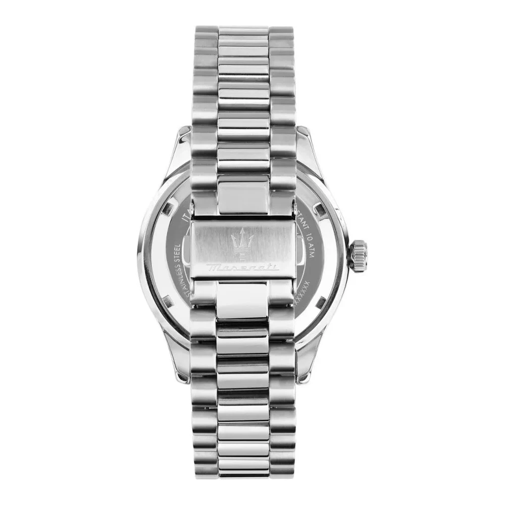 Maserati Mens Analog Watch with Blue Sunray Dial, 42mm Stainless Steel Case and Bracelet, Quartz Movement, 100M Water Resistance - R8853124004 - Image 4