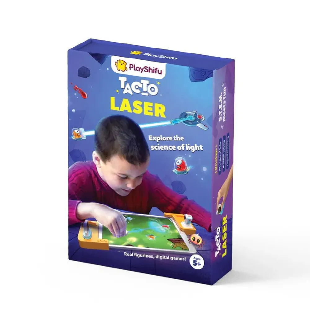 PlayShifu Tacto Laser AR Powered STEM Learning Kit with Interactive Physics of Light Puzzles, 4 Games and 200+ Challenges for Kids Ages 5-10