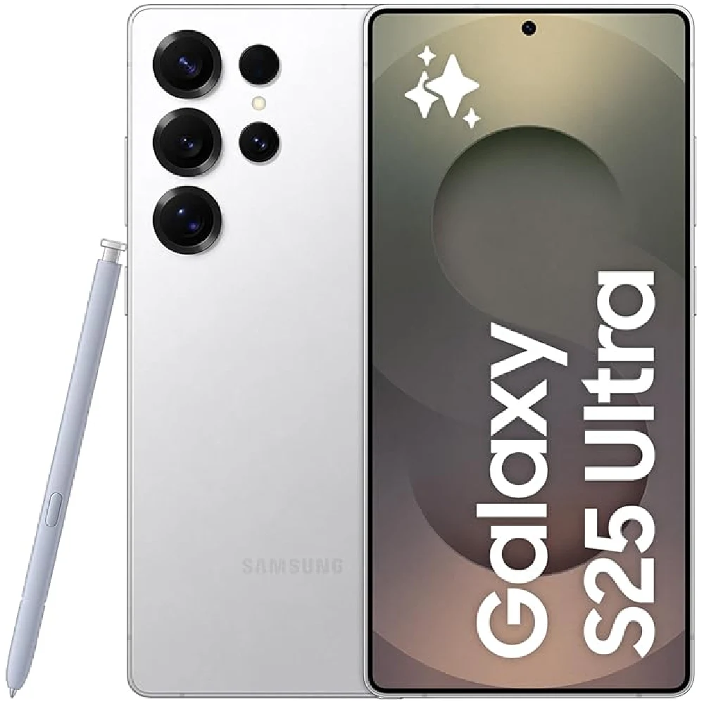 Samsung Galaxy S25 Ultra 12GB 256GB Titanium White Silver (Renewed)