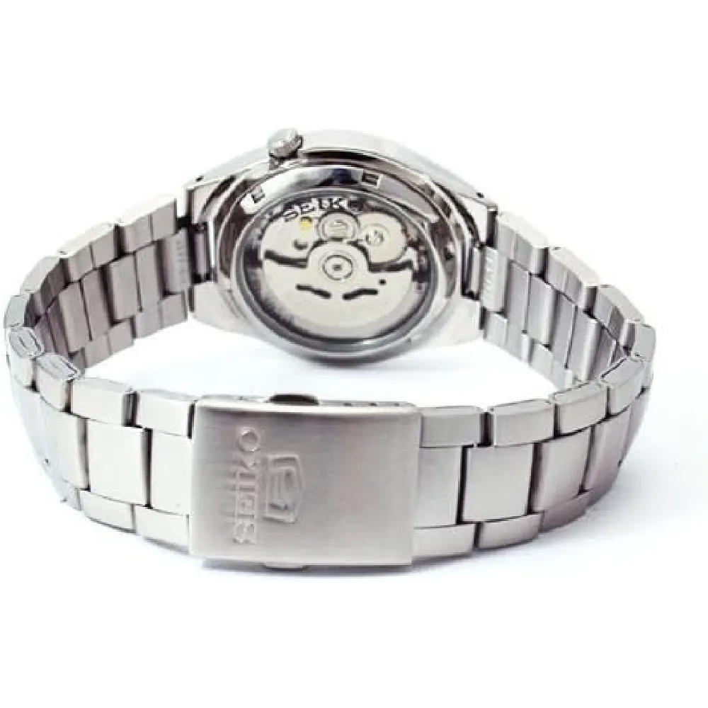 Seiko Automatic Mens Blue Dial Watch with 37mm Steel Case and Stainless Steel Bracelet, Mineral Glass - SNK615K1 - Image 3