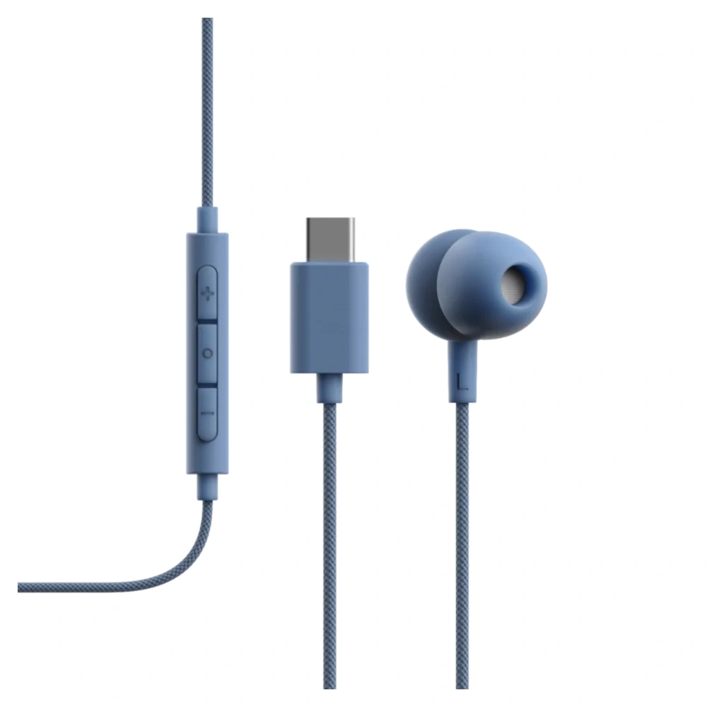 Sudio V3 Wired USB Type-C Earbuds with 10mm Dynamic Drivers, Built-in Microphone, IPX4 Splash Resistance, Blue - V3BLU