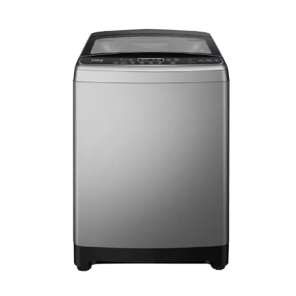 TCL 12kg Top Load Washing Machine with LED Display, Drum Clean, Child Lock, Fuzzy Control and Honeycomb Drum, Grey - F312TLG