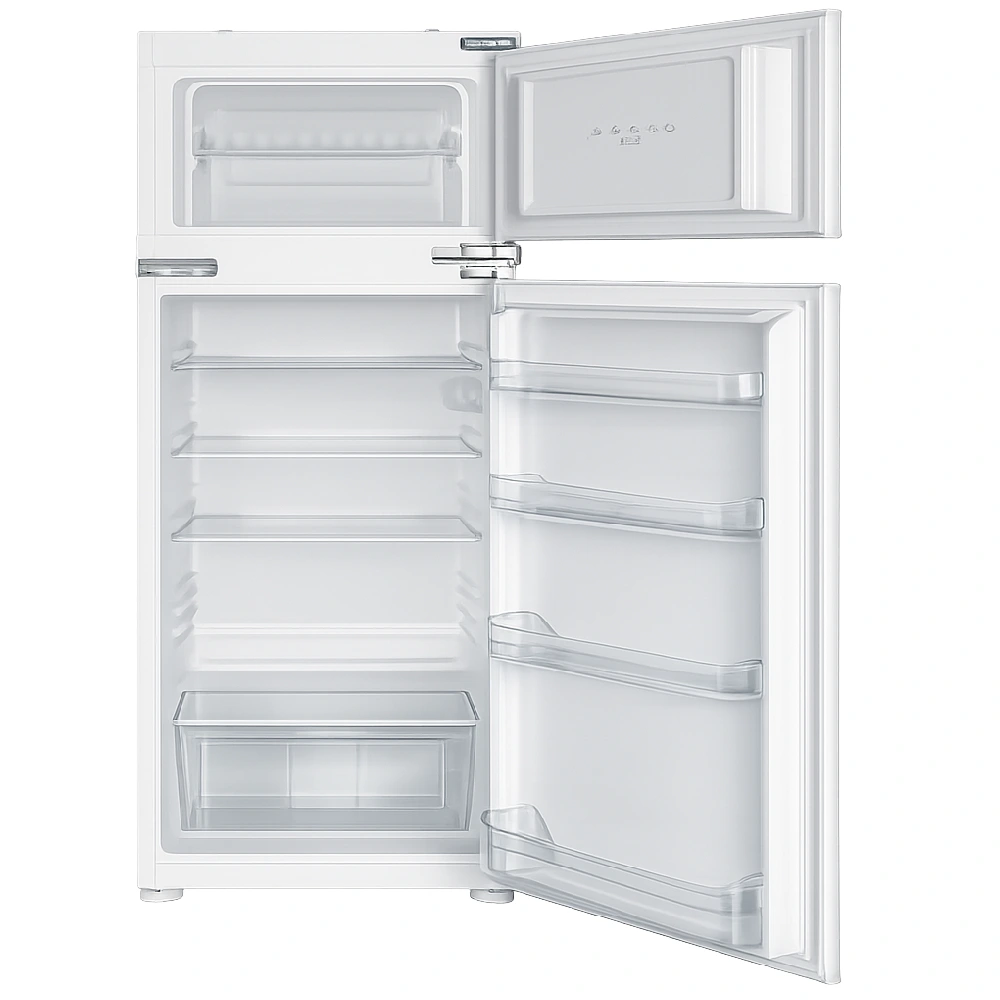 Vincenti 210L Built In Refrigerator Freezer - Glass Shelves, Reversible Door, Frost Less Technology - DDB12630