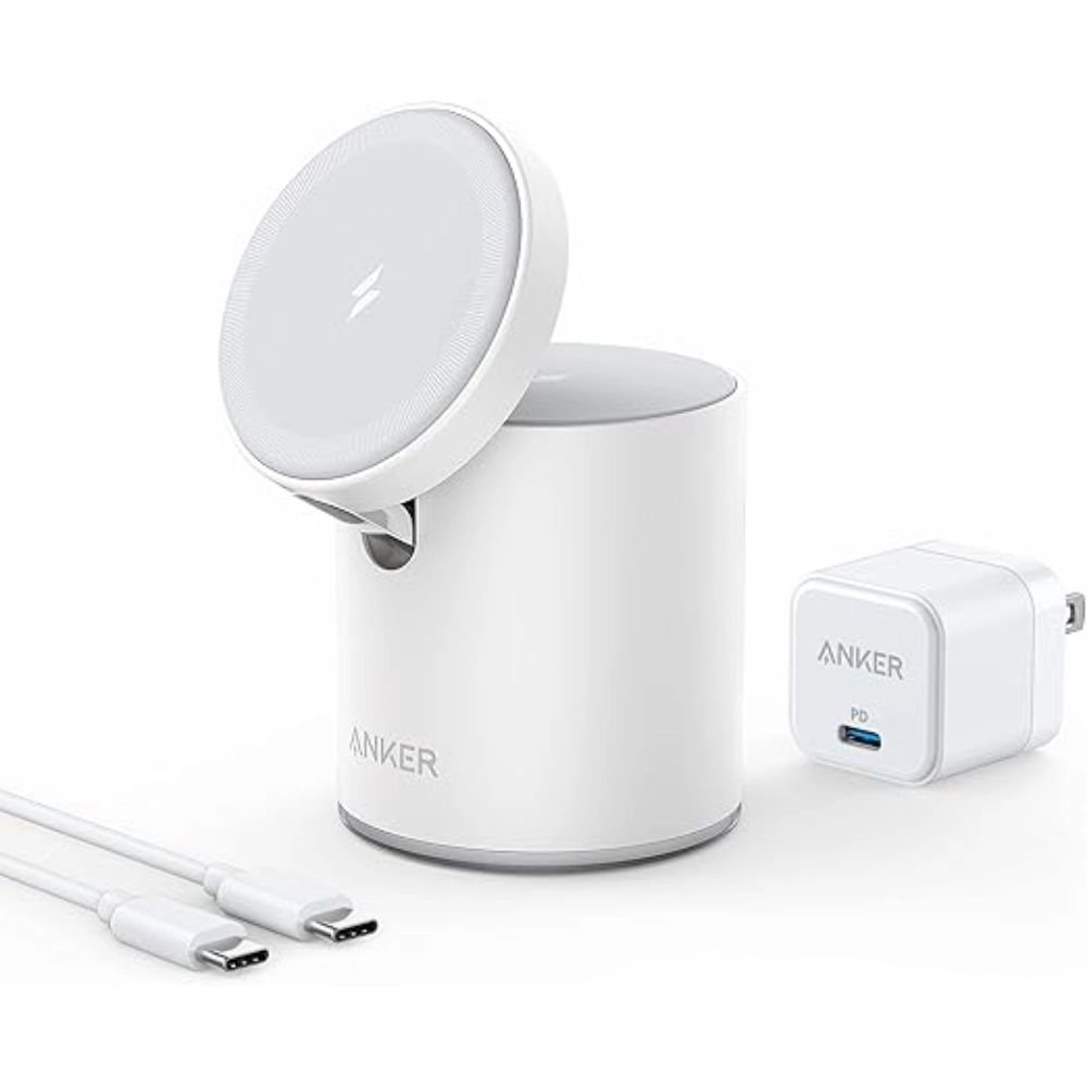 Anker 623 Magnetic Wireless Charger Maggo 2-In-1 With Pd Charger AN.B2568221.WT