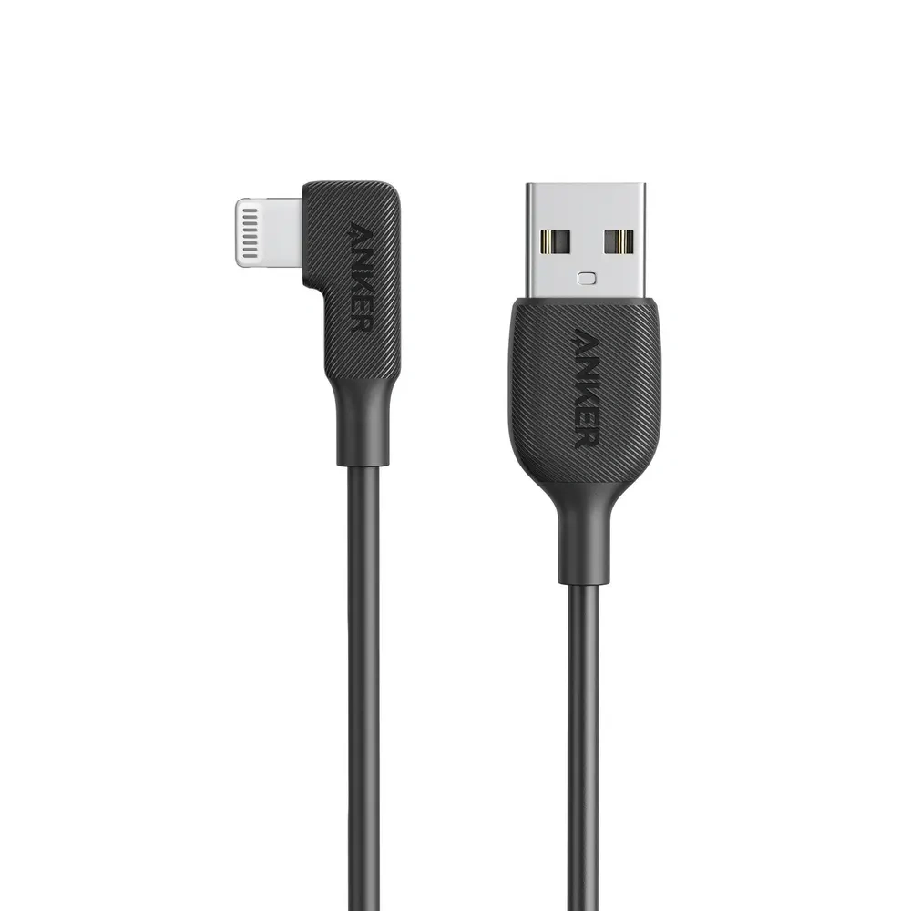 Anker A To Right Angle Lightning Cable 3Ft Black AN.Y2320H11.BK