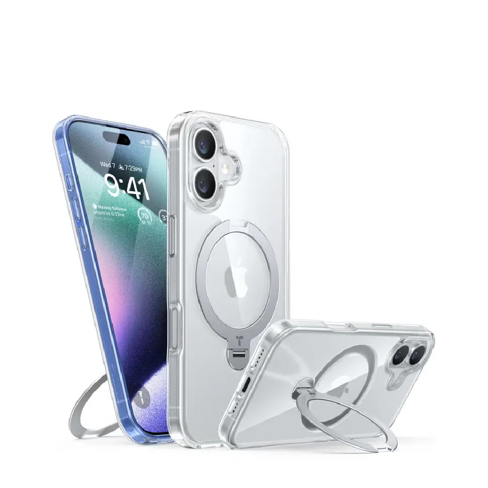 Anker Iphone 16 Magnetic Clear Case with 360 Ring Stand AN.A90H1H0A.CL