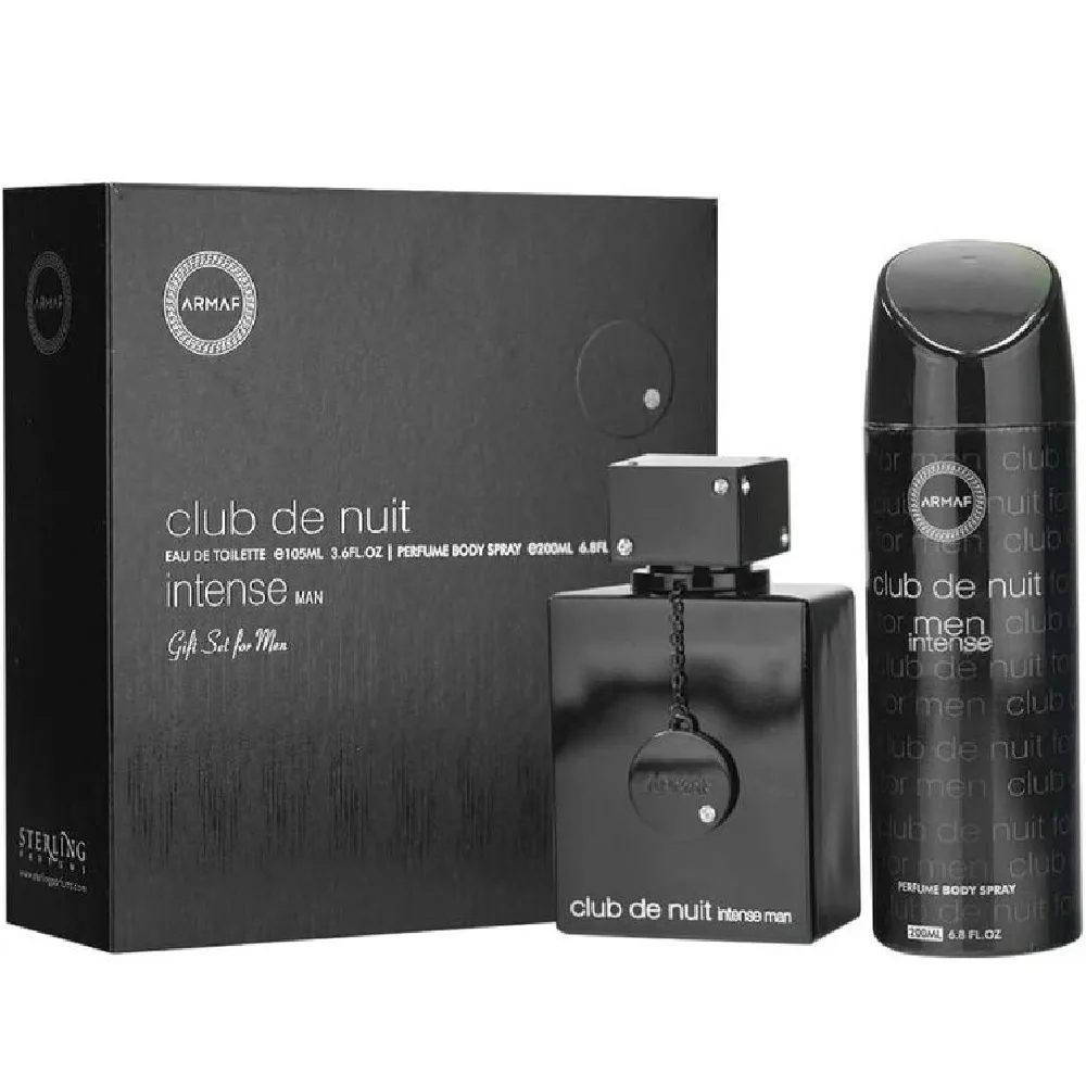 Armaf Club De Nuit Intense Man 2 Pc Gift Set Woody Spicy Perfume Set