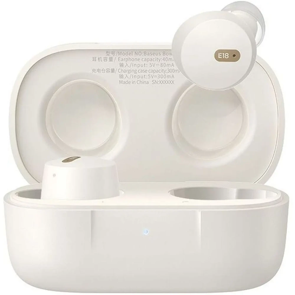 Baseus Bowie E18 True Wireless Earphones Stellar White BA.A00023800223-00.WT