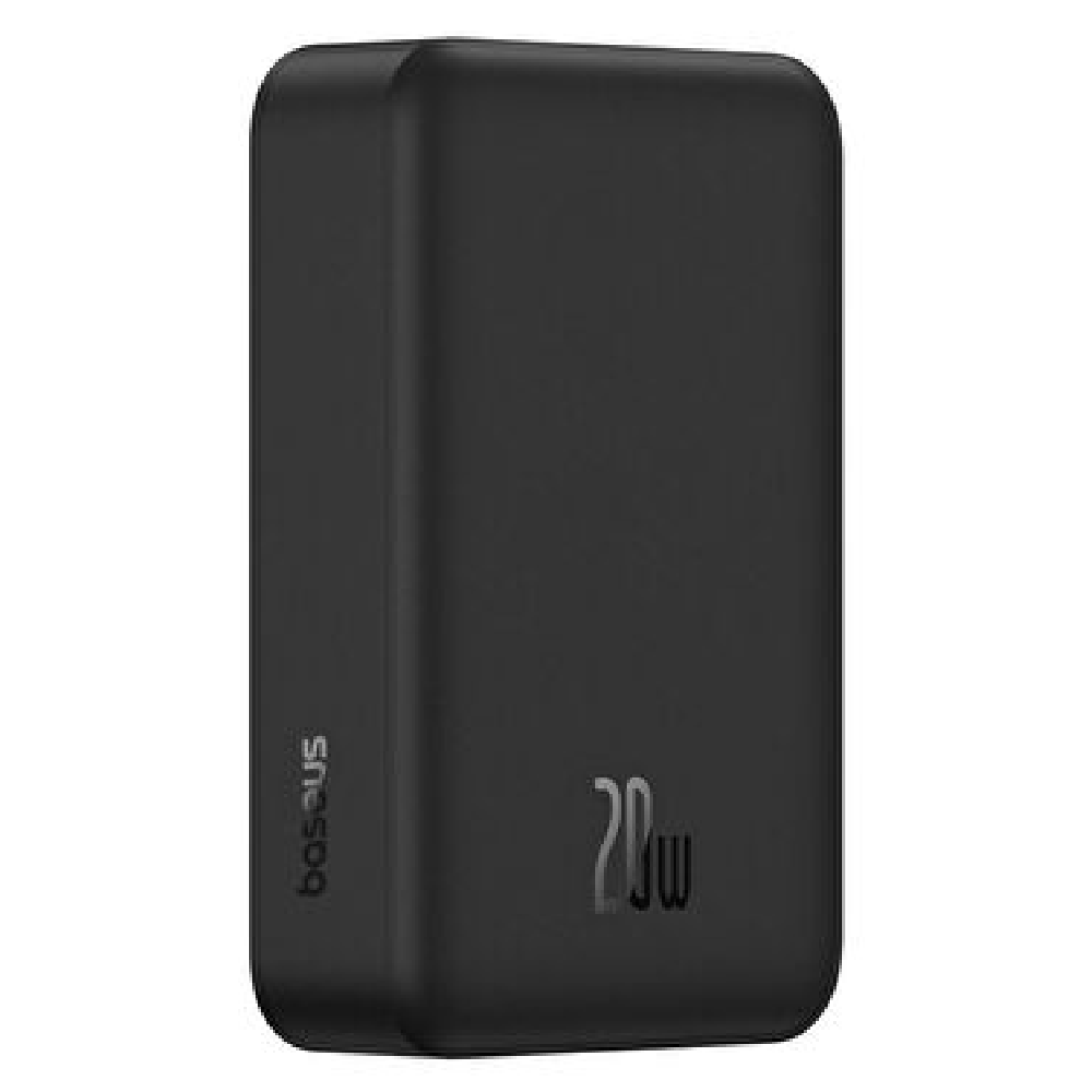 Baseus EnerFill FM41 20000mAh 20W Mini Magnetic Power Bank with Wireless Charging for iPhone, Samsung, and More (Black) - BA.E0027U00.BK