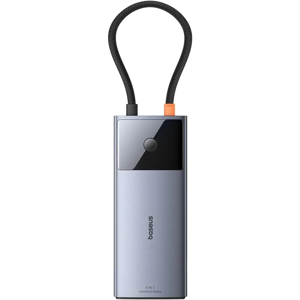 Baseus Metal Gleam Series II 6-In-1 Usb Hub Space Grey BA.B00061802813-00.GY