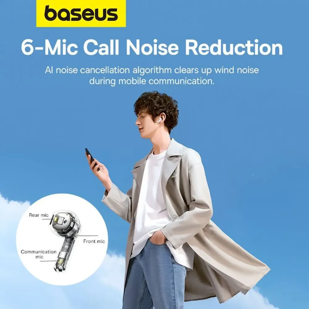 Baseus TWS Bowie M3 ANC Earbuds White BA.A00051900211-00.WT - Image 8