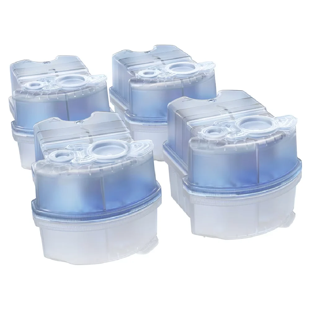 Braun CCR 4 Clean and Renew Refill Cartridge 4 Pack - For All Braun Shavers with Clean and Charge System, Lemon Scent