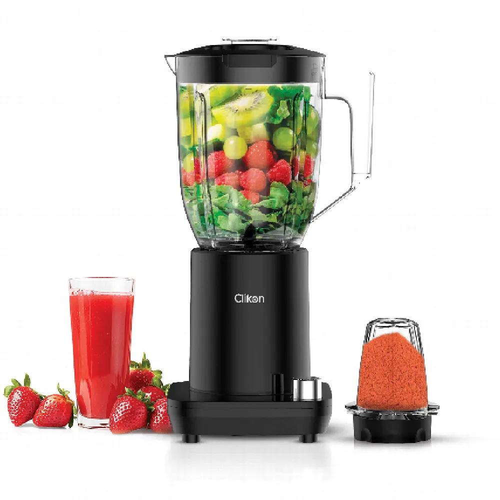 Clikon 2-in-1 Blender with Grinder 1.5L Jar, 500W, Stainless Steel Blades - CK1222