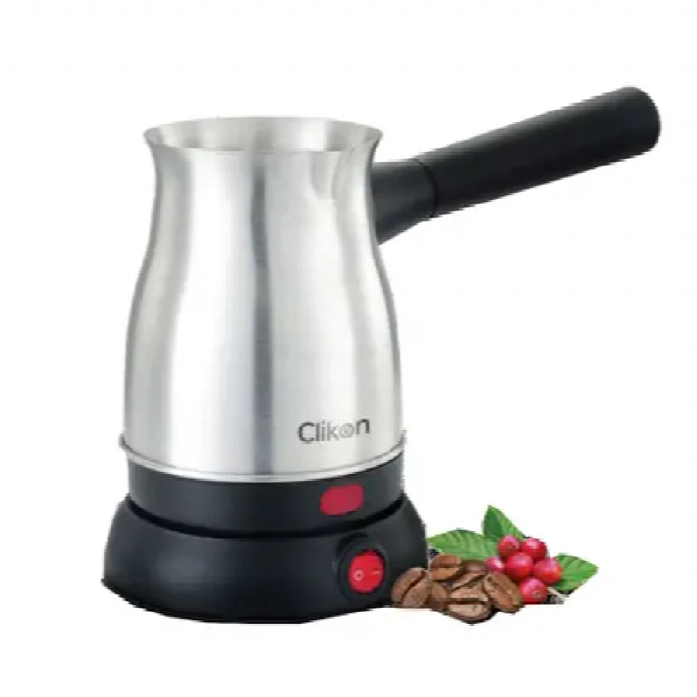 Clikon Turkish Coffee Maker 600ml Stainless Steel with 360 Degree Rotational Base, 600W - CK5161