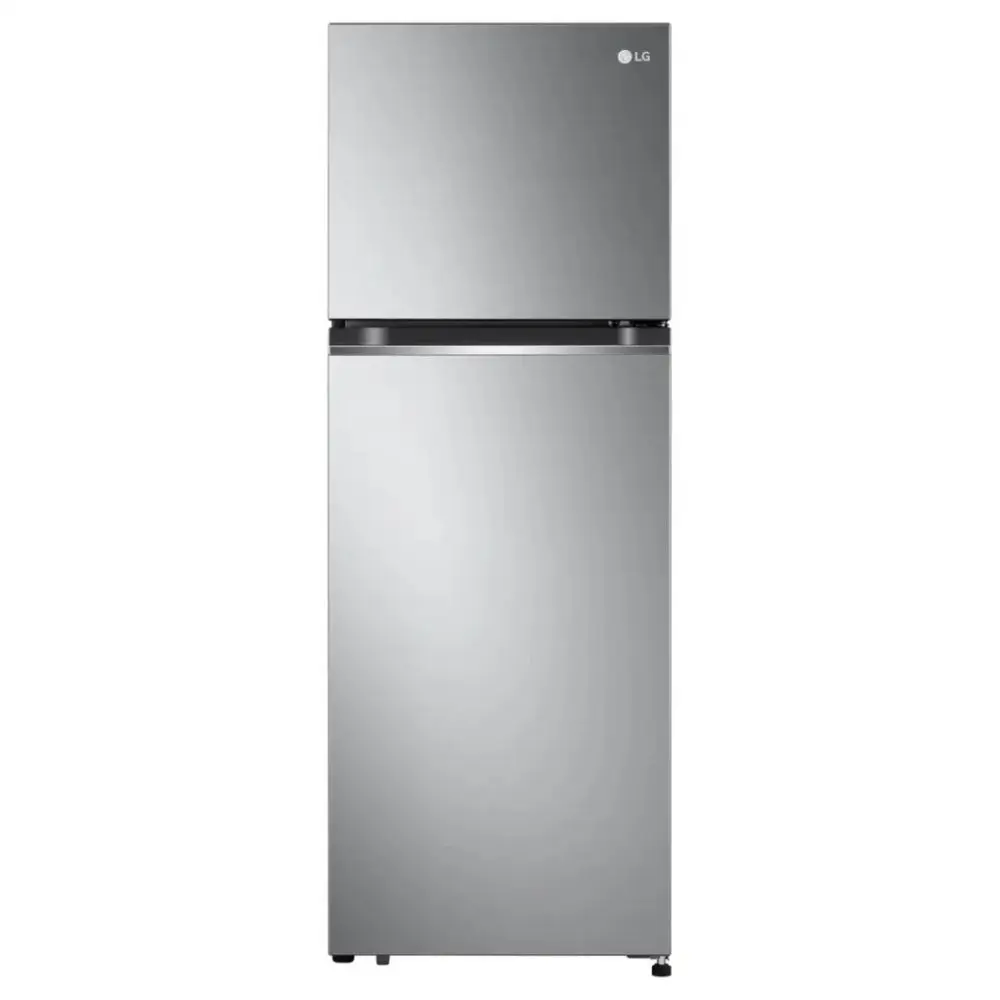 LG 310L Gross 243L Net Top Mount Freezer Refrigerator - Multi Air Flow, Customizable Shelves, Stainless Steel - GR-B355PLMB