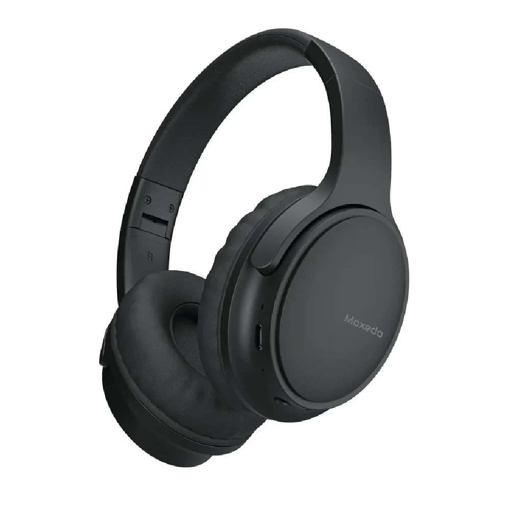Moxedo Harmoniq Wireless Headphones with Bluetooth 5.3, 40mm Dynamic Drivers, Built-in Microphone, Multipoint Connection, Up to 40 Hours Battery Life, Black, MX-WH018
