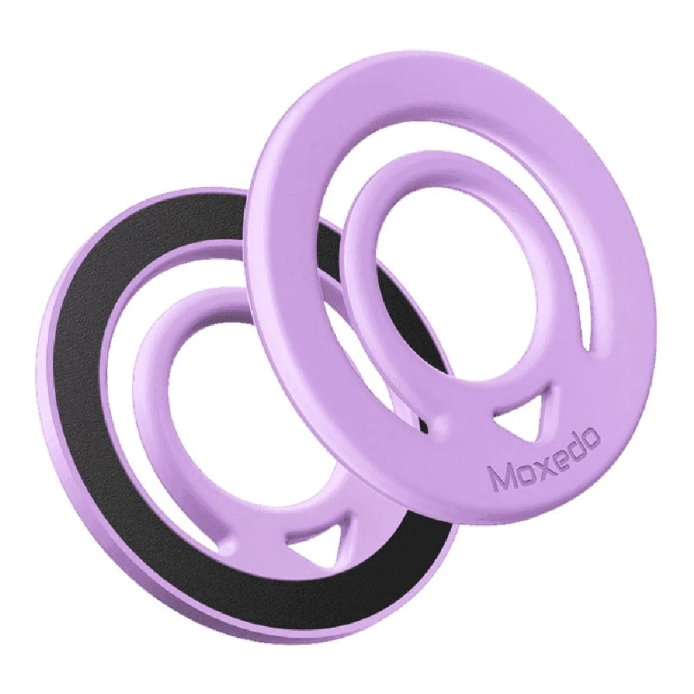 Moxedo Jello Mag Dual-Sided Magnetic Ring Holder with 360 Degree Rotation, MagSafe Compatible Silicone Phone Grip for Smartphones, Pink - MX-DSR020-PK