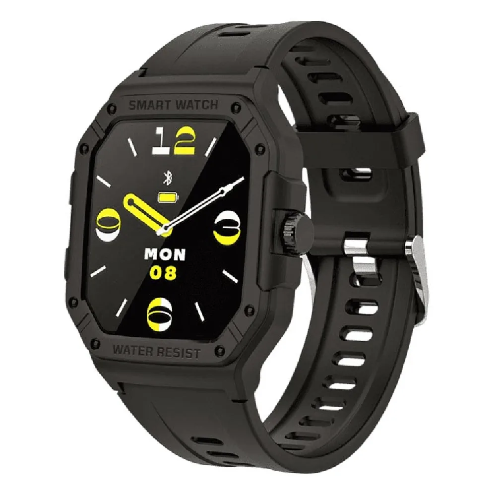 Moxedo Junior Kids Smart Watch with 1.7 Inch HD Display, Bluetooth Calling, 22 Sports Modes, Built-in Games, IP67 Waterproof, Black - MX-SWK22-BK