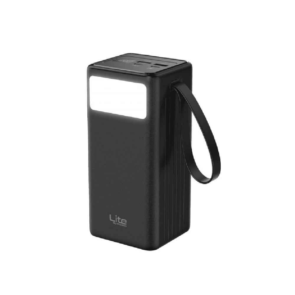 Moxedo Lite 50000mAh Mini Power Station with 20W PD Fast Charging, 2 USB-C, 2 USB-A, Built-in LED Flashlight, Portable Power Bank - ML-PB021