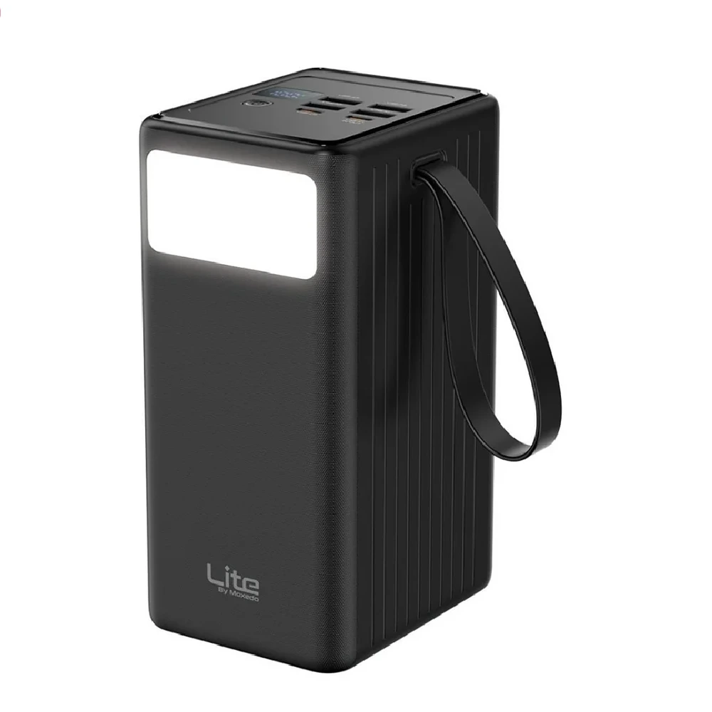 Moxedo Lite 70000mAh Mini Power Station with 20W PD Fast Charging, 2 USB-C, 2 USB-A, LED Display, Multi-Port Portable Power Bank - ML-PB022