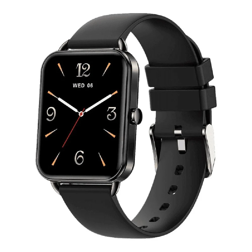 Moxedo Luna Smart Watch with 1.65 Inch AMOLED Display, Bluetooth Calling, 120+ Sports Modes, 100+ Watch Faces, IP67 Waterproof, Android & iPhone Compatible, Black - MX-SW011-BK
