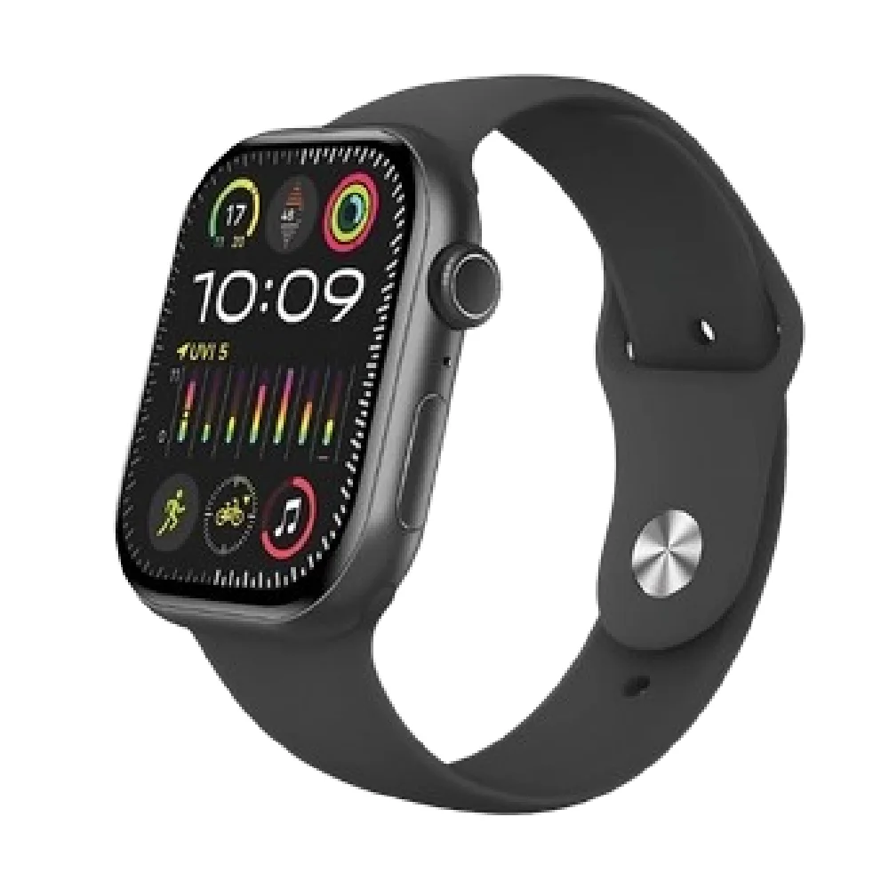 Moxedo Mevo+ Smart Watch with 2.01 Inch AMOLED Display, ChatGPT AI Assistant, Bluetooth Calling, IP67 Waterproof, Android & iOS Compatible, Black - MX-SW019-BK