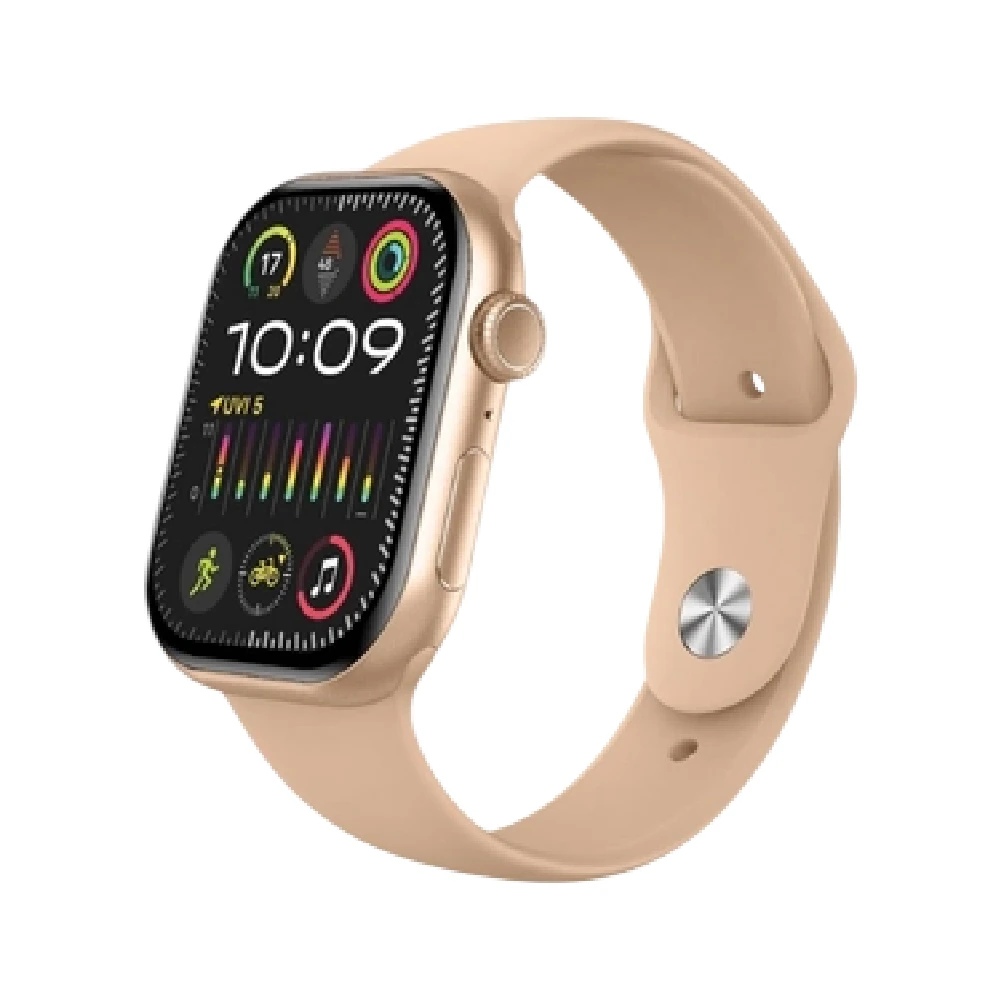 Moxedo Mevo+ Smart Watch with 2.01 Inch AMOLED Display, ChatGPT AI Assistant, Bluetooth Calling, IP67 Waterproof, Android & iOS Compatible, Gold - MX-SW019-GD