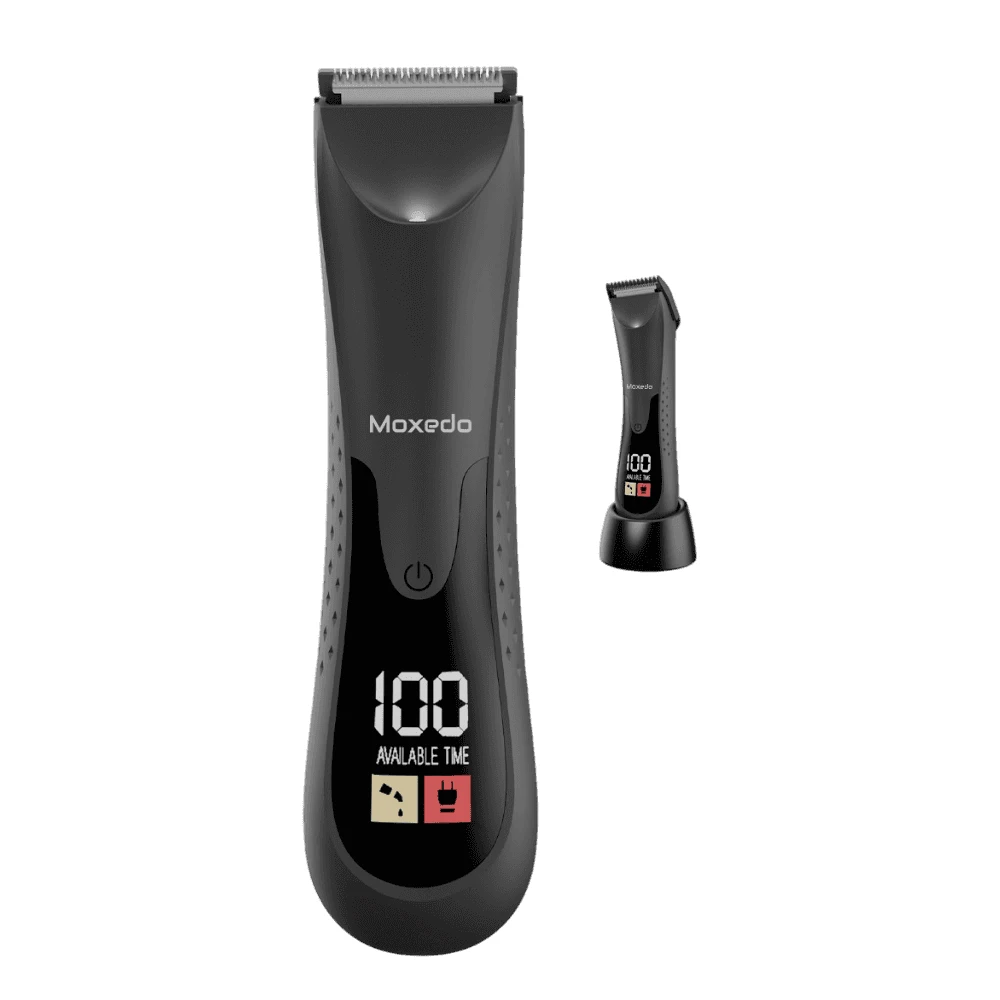 Moxedo Sharpix Rechargeable Cordless Hair & Body Trimmer with Charging Stand, Removable Blade, IPX5 Waterproof, LED Torch Light, 90 Minutes Runtime, USB-C Charging, MX-HT015