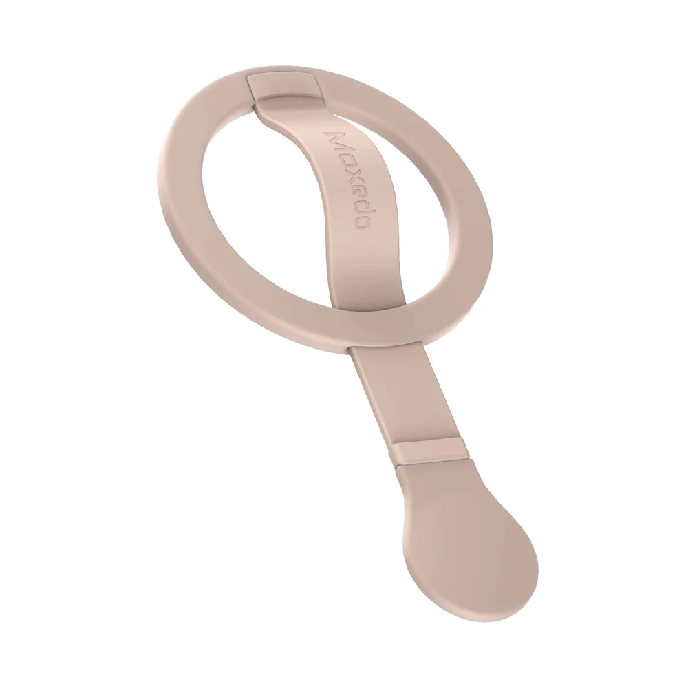 Moxedo Snap-On Magnetic Phone Grip with N52 Magnets, 360 Degree Rotating Loop Grip, MagSafe Compatible, Gold - MX-DSR021-GD
