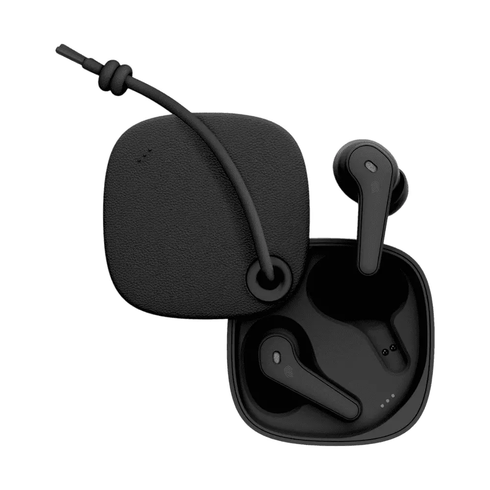 Moxedo True Wireless Earbuds S4 with Bluetooth 5.4, 4-Mic ENC & Charging Case, Black - MX-TWS013-BK