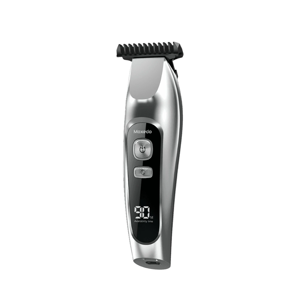 Moxedo Wireless Cordless Hair Trimmer for Men with Stainless Steel Blades, LED Battery Display, Dual Charging Ports, USB-C Charging & 3 Guide Combs, MX-HT016