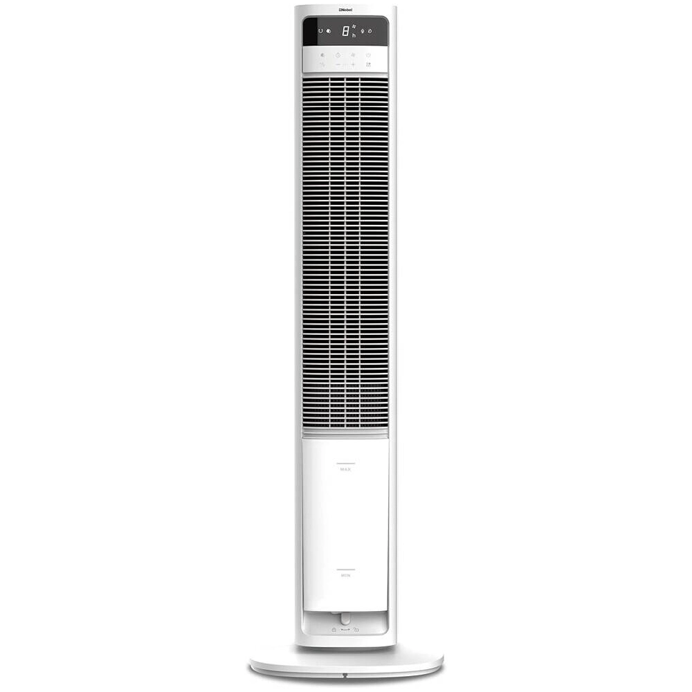Nobel Tower Fan Air Cooler - 4L Water Tank, 8 Speeds, 3 Wind Modes, Auto Swing, Remote, Timer, White - NAC300TR