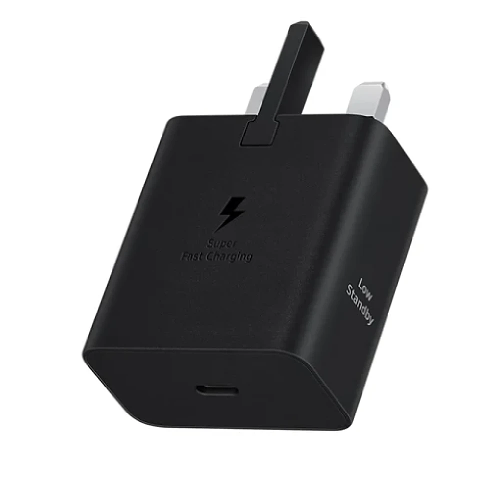 Samsung Original 45W USB-C Power Delivery Wall Charger - Super Fast Charging, Black - PD45W