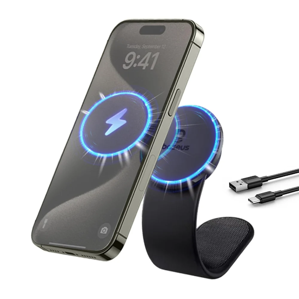 Baseus Magnetic Wireless Charging Car Mount C02 Pro Black BA.C40156000111-00.BK