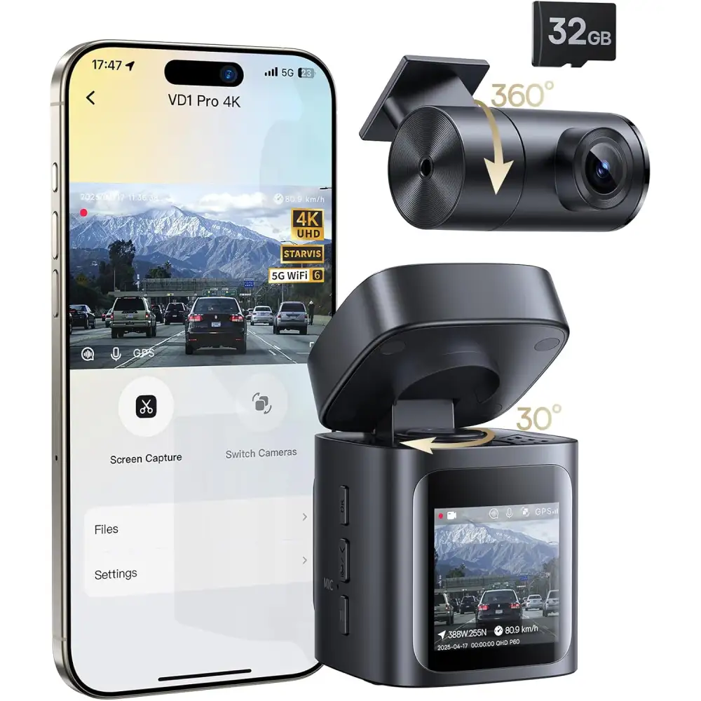 Baseus PrimeTrip VD1 Pro Dash Cam 4K Super Capacity Version BA.C0119804.BK